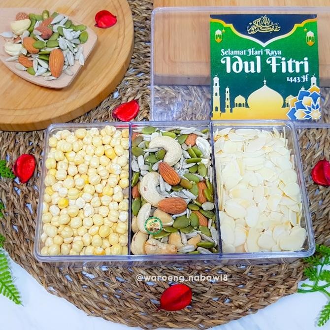 

Super Murah!, Hampers Idul Fitri / Parcel Lebaran Paket Sekat 3 D ( Kacang Arab, Mix