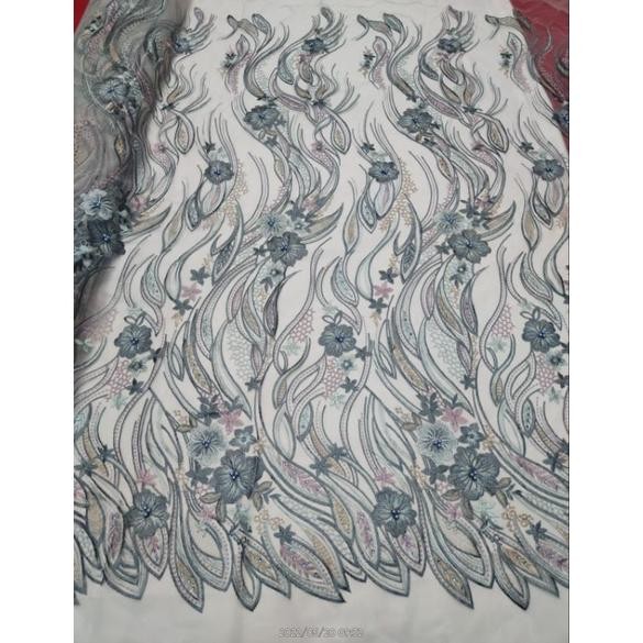 Bahan Kain Tile Payet 3D Korea