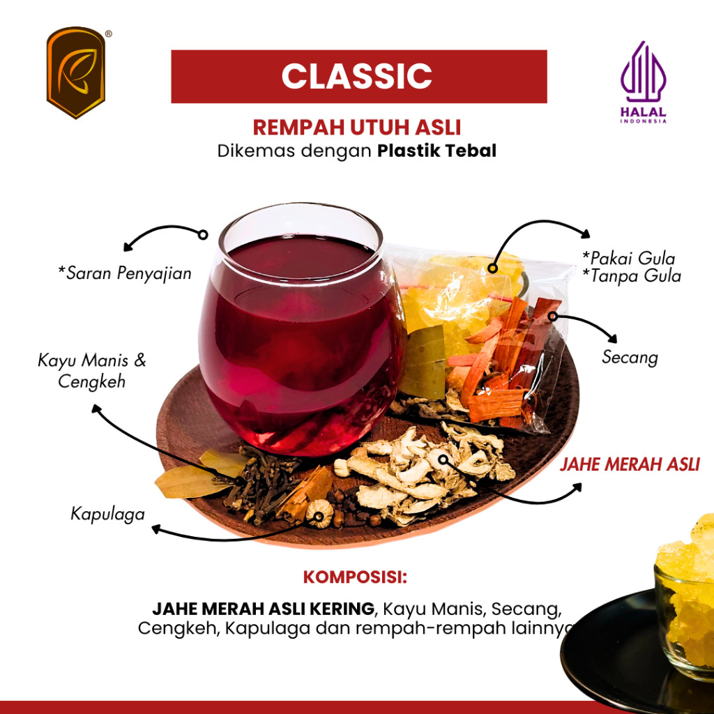 

REMPAHKARTA Wedang Uwuh Premium Jahe Merah (5 Sachet)