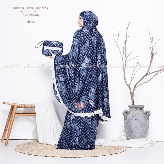 Miliki Mukena Dewasa Rayon Travelling 2In1 Winola