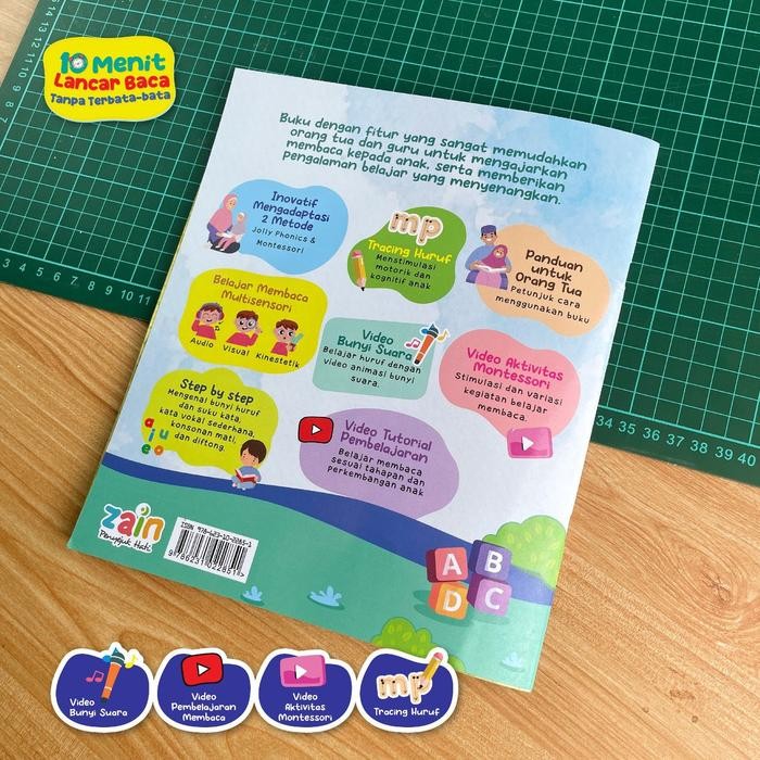 

Buku 10 Menit Lancar Membaca Tanpa Mengeja - Anak Usia 3+ Bonus Video