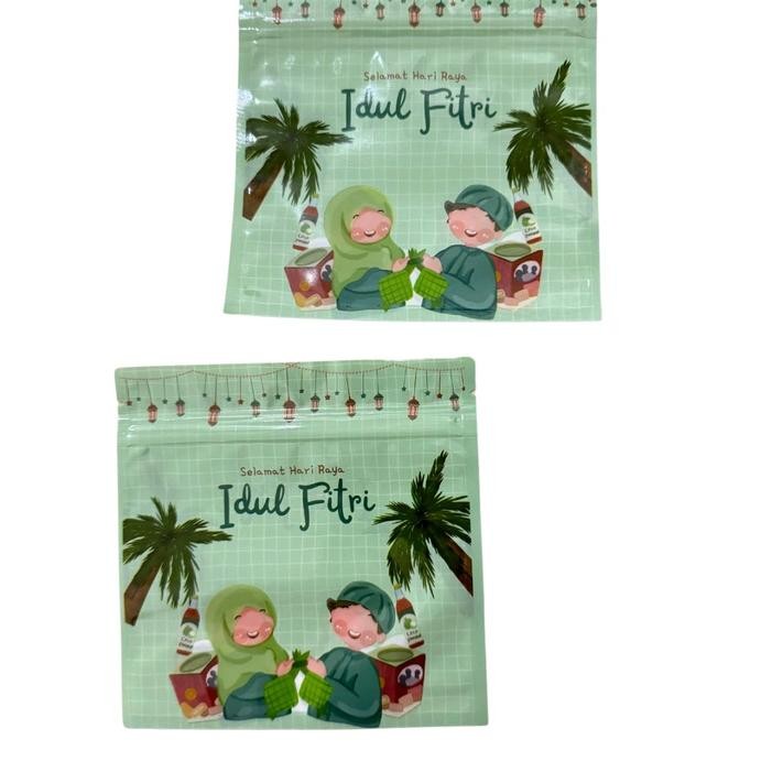 

New! GROSIR ISI 50pcs ZIPPER LEBARAN PLASTIK KEMASAN IDUL FITRI LUCU - 50pcs 13x13 Hijau Idul Fitri