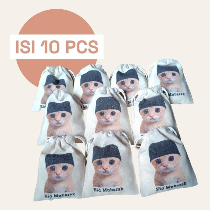 

New! 10 pcsAmplop Lebaran Lucu Motif Kucing Ramadan Dompet Serut Unik Idul Fitri Idul Fitri