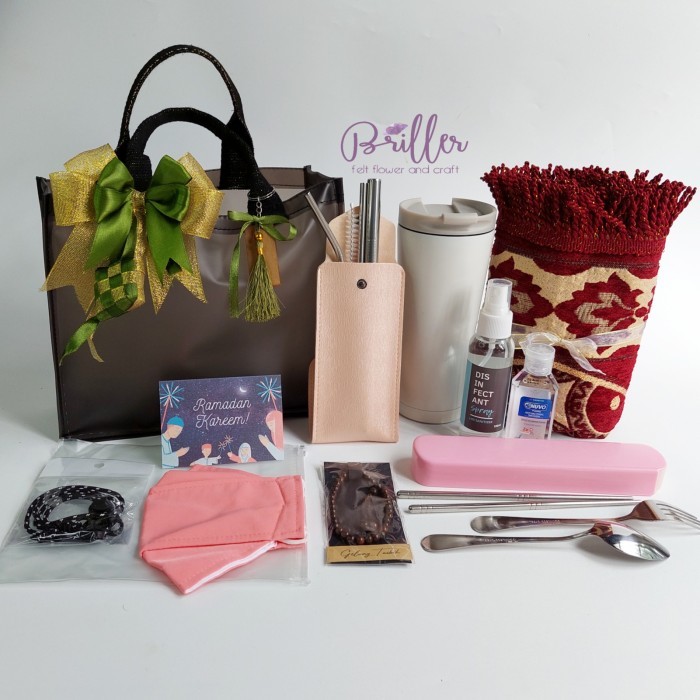 

New! Parsel Ramadan/Hampers Lebaran/Idul Fitri - New Normal -Ramadan Kareem - Merah Muda Idul Fitri