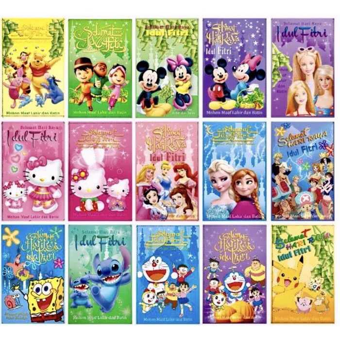 

New! Pabrik supplier angpau amplop lebaran 6x9 idul Fitri karakter grosir Idul Fitri
