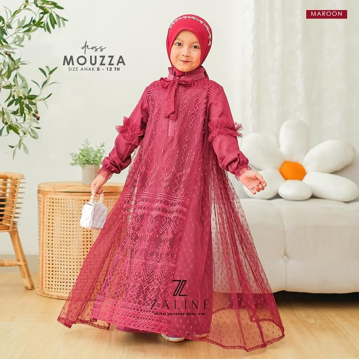 New Baju Muslim Anak Cewek Lebaran Idul Fitri 2025 Model Terbaru  Outfit Dress Gaun Pesta Kondangan 