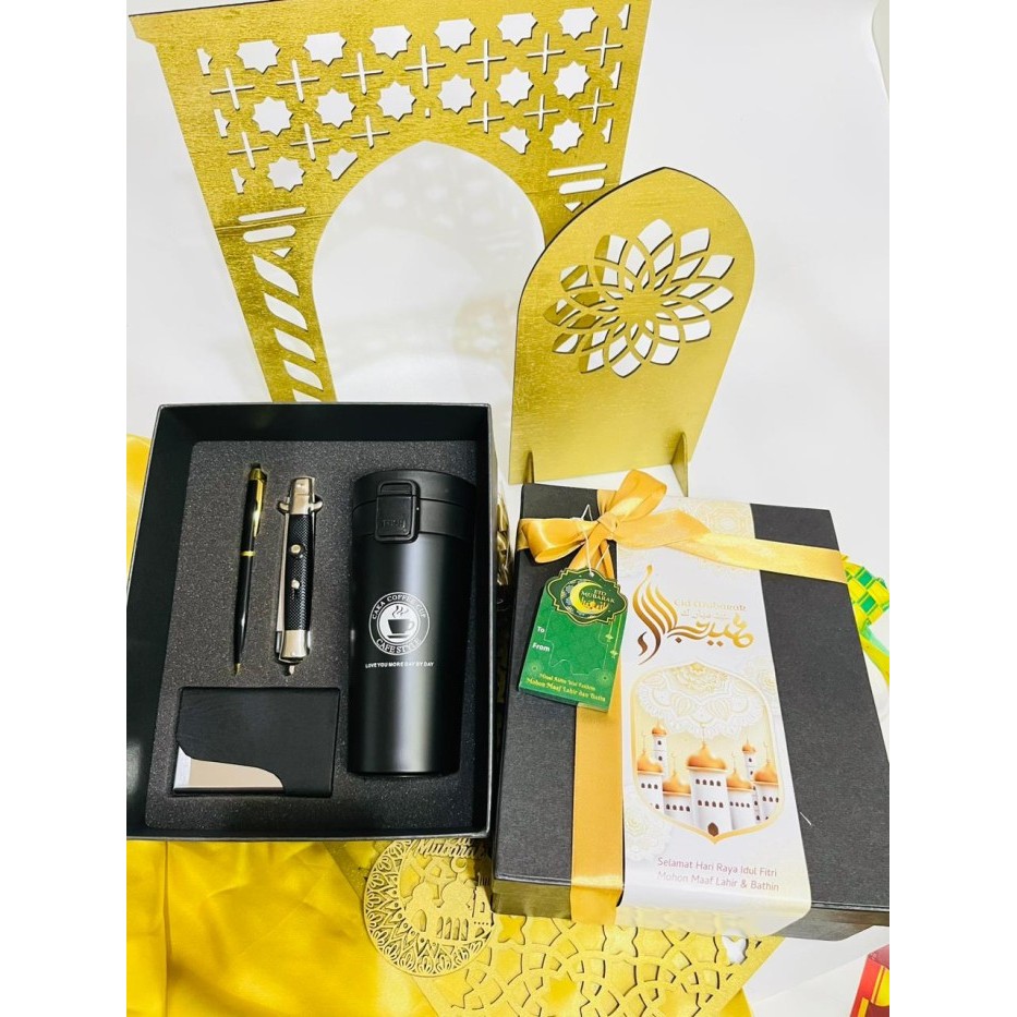 

New! HAMPERS HARDBOX LEBARAN IDUL FITRI MENS PREMIUM BLACK EDITION 4 ITEM - TANPA PAPERBAG Idul Fitri