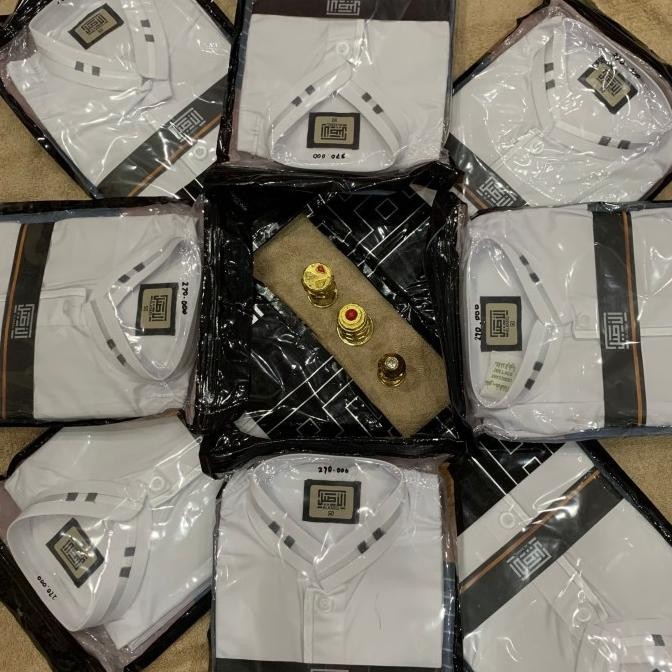 Hot Promo, Jubah Al Aseel Dewasa Putih Lengan Pendek