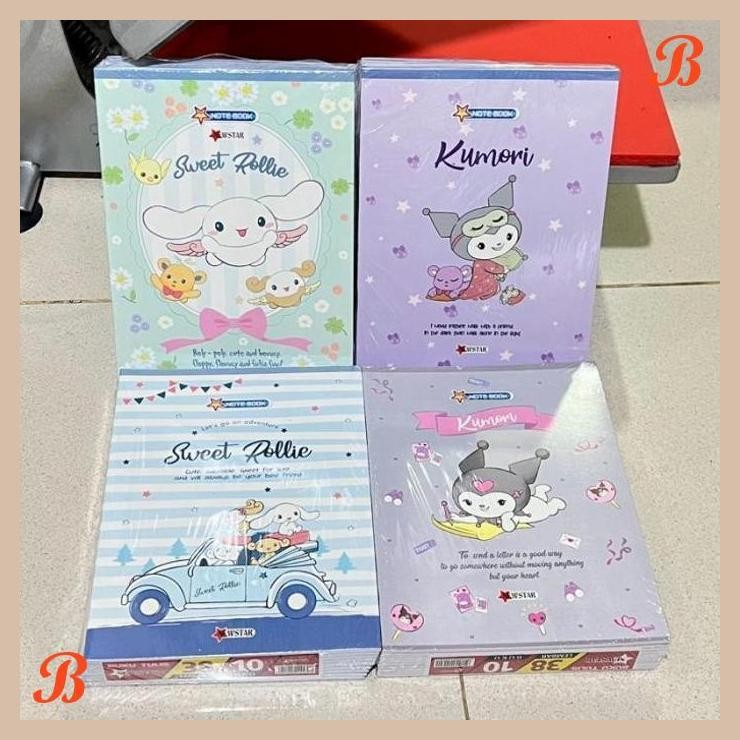 

| KK | BUKU TULIS SEKOLAH ECERAN EDISI SANRIO NEWSTAR 38 DAN 58 LEMBAR KARAKTER LUCU KUROMI CINNAMOROL