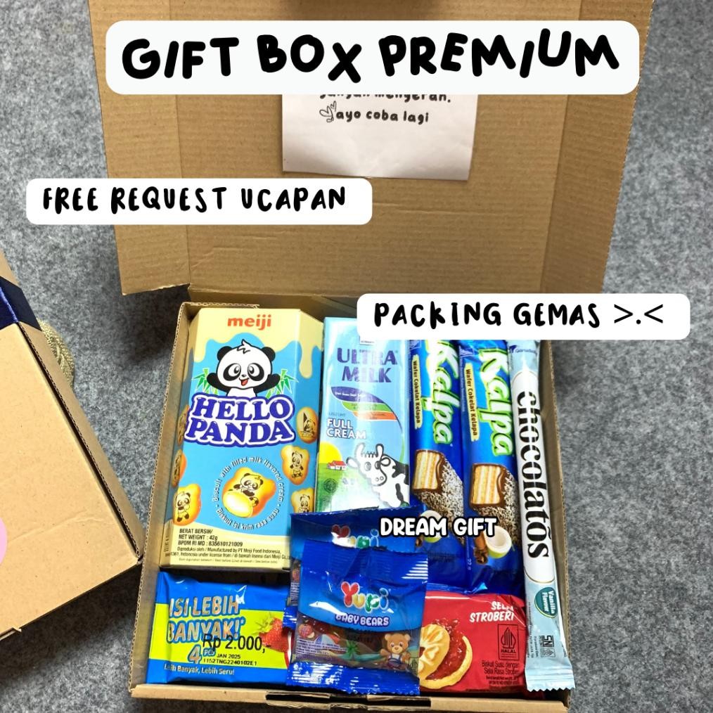 

VIRAL Hampers Gift Box Premium Snack Box Kado Ulang Tahun Valentine Anniversary by Dream Gift aa-68