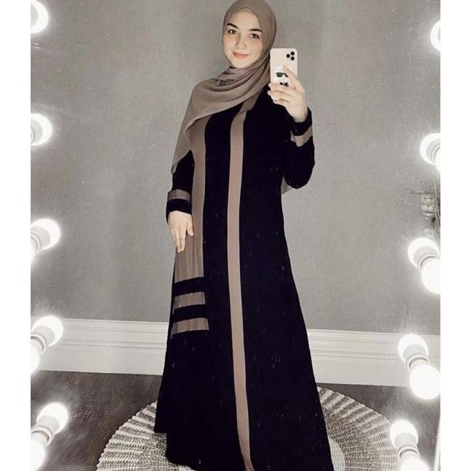Best Item, Abaya Top 1 Paling Best Seller-Abaya Pita Badan-Abaya Hitam-Abaya Remaja Aesthetic-Abaya 