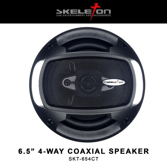 Skeleton Speaker Coaxial - 6.5 - SKT 654CT - Hitam Terlaris