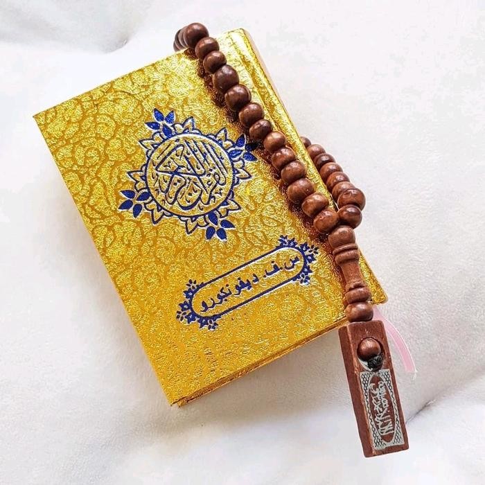 

Al Quran Saku Murah Free Tasbih Cover Emas Hard Cover