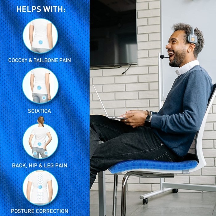 NPR - ALAS DUDUK SILIKON BANTAL ALAS DUDUK SILICON EMPUK NYAMAN ADEM