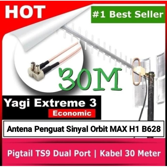Antena Penguat Sinyal Orbit MAX H1 B628 - Yagi Extreme 30M