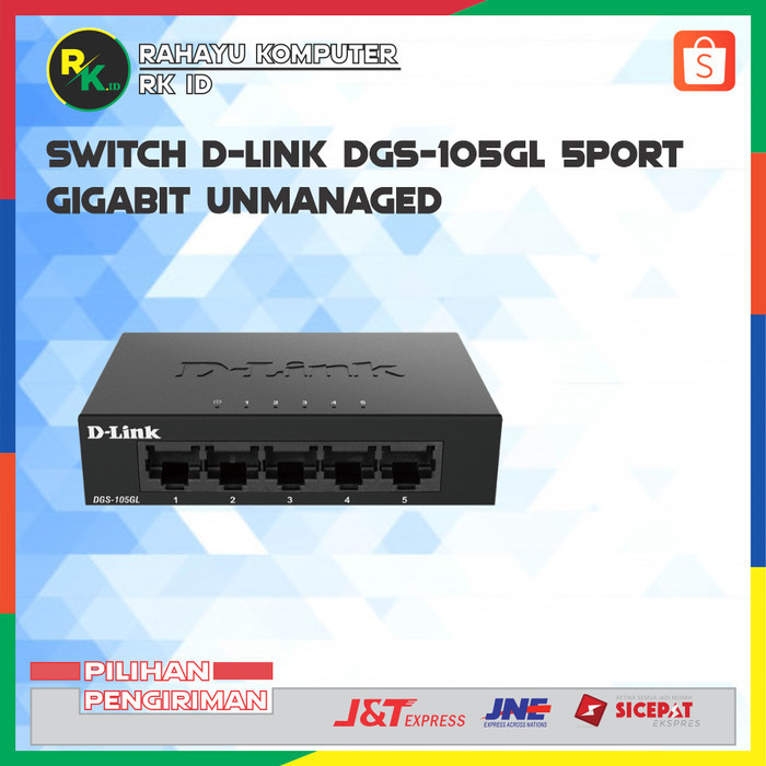 Switch D-Link DGS-105GL 5Port Gigabit Unmanaged HUB DLink DGS105GL