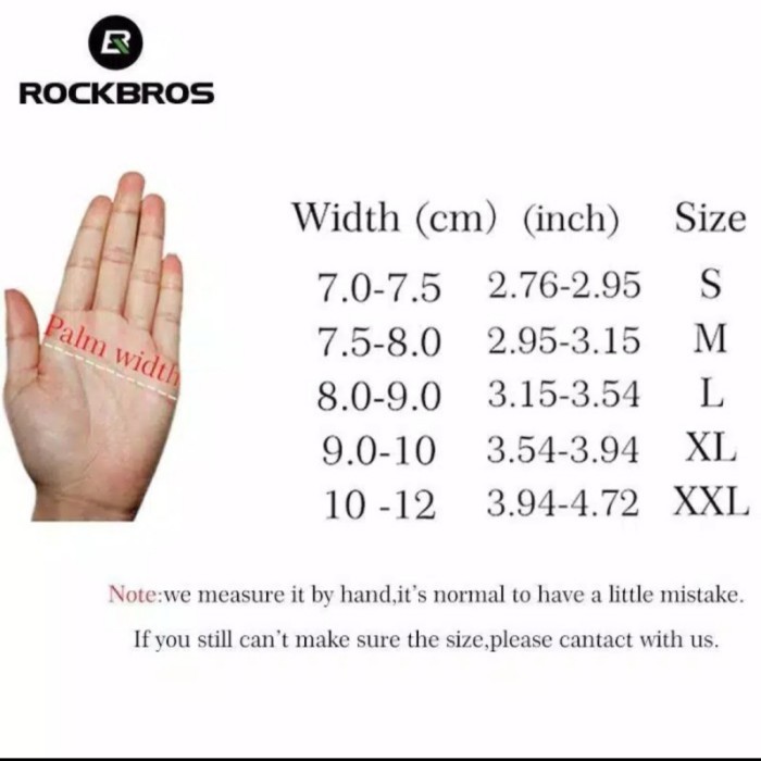 Rockbros Sarung Tangan Sepeda Sponge- Rockbros S106 Gloves Half Finger