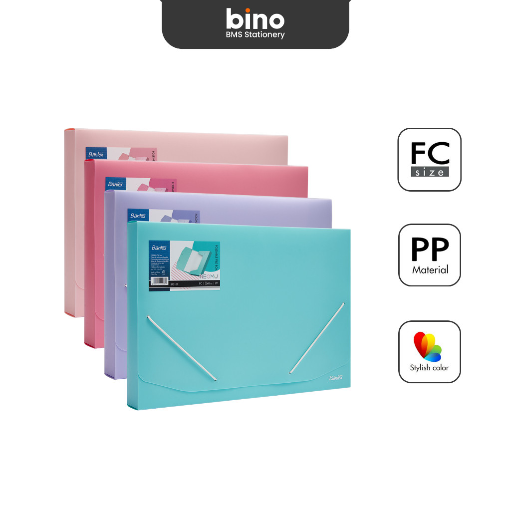 

[BMS Tangerang] Bantex Carry File Box Folio / Penyimpan Kertas File Dokumen Warna Pastel BF5101