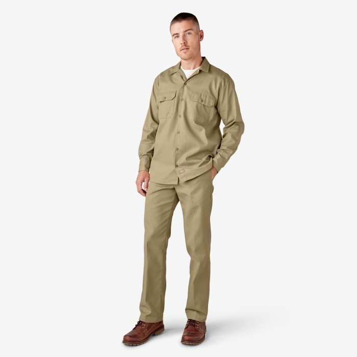 Dickies Longsleeve Original Work Shirt 574 Khaki