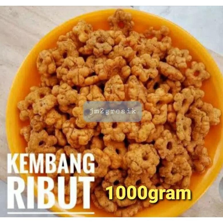 

ORIGINAL ribut snack kembang ribut 1kg nt-137