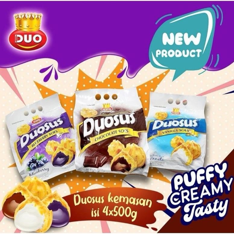 

SNACK SOES DUO COKLAT / VANILA / BLUEBERRY 500 GRAM