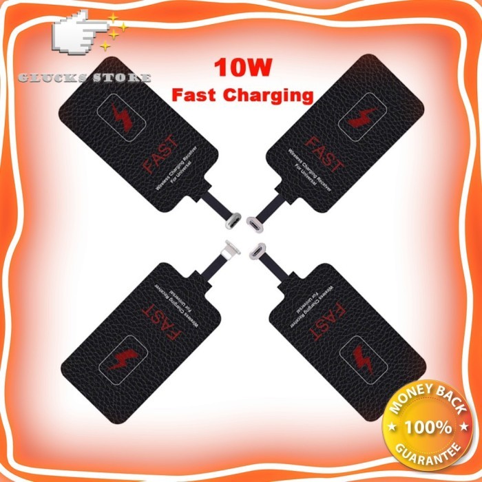 TERLARIS TERLARIS WIRELESS CHARGER RECEIVER FAST 10W 2A TRIPLEDI QUICK CHARGING ADAPTER MICRO USB
