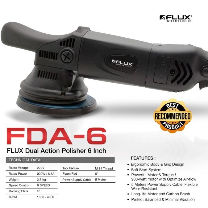 Mesin Poles Dual Action - Mesin DA FLUX 6inch Terbaik Di Kelasnya