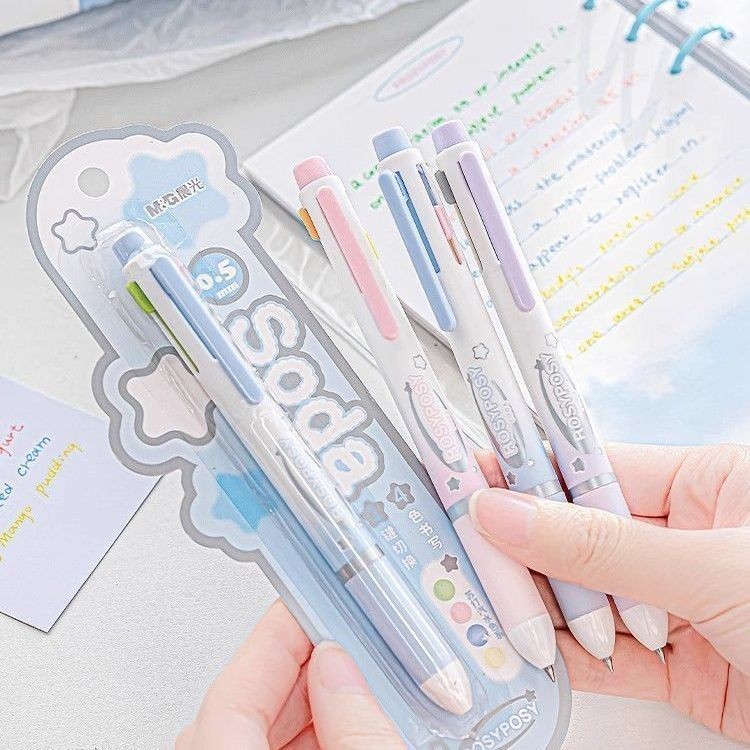 

Student Writing Notes Four-in-One Color Hand Account Pen