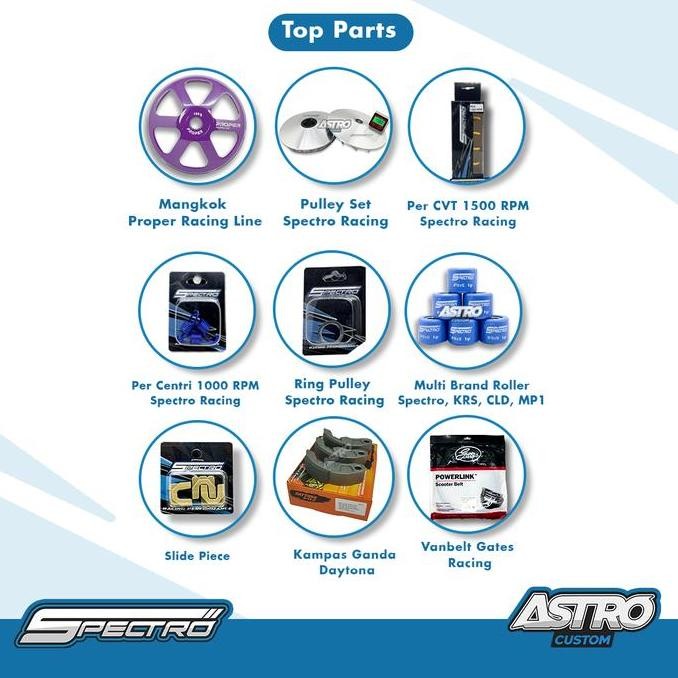 Ready  Mega Super Full Upgrade Cvt V2 Mio J X Ride Fino Mio Soul Gt 115 Mangkok Ganda Proper Racing 