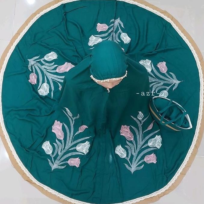 Terjangkau Mukena Rayon Bordir Suji Tulip Bukittinggi Padang