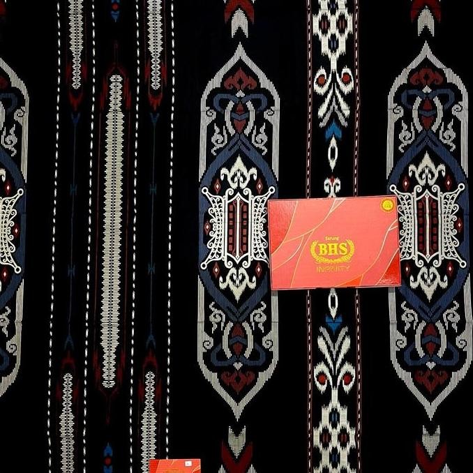 Sarung bhs infinity kembang doby songket pkc DDA pkd terbaru grosir sarung santri murah Muslim Hitam