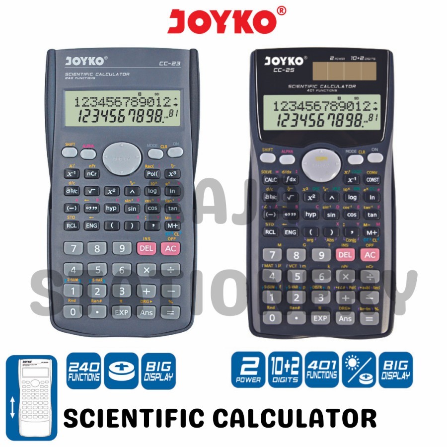 

JOYKO SCIENTIFIC CALCULATOR / KALKULATOR ILMIAH MATEMATIKA JOYKO MURAH BERKUALITAS RAJA BIG BOX
