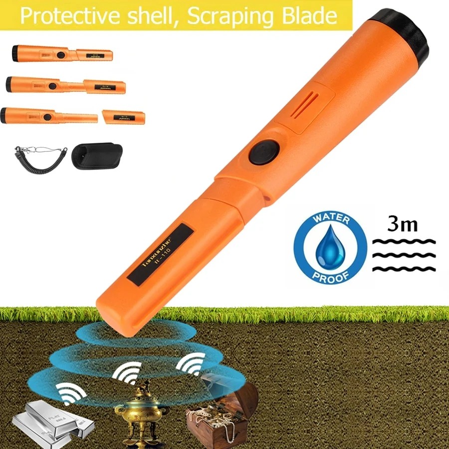HARUMANES New High Quality Handheld Metal Detector Positioning Rod Detectors IP68 Waterproof Up to 3