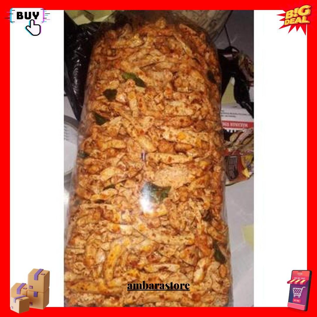 

1Kg Basreng Stik Sultan Pedas Daun Jeruk Gratis Ongkir