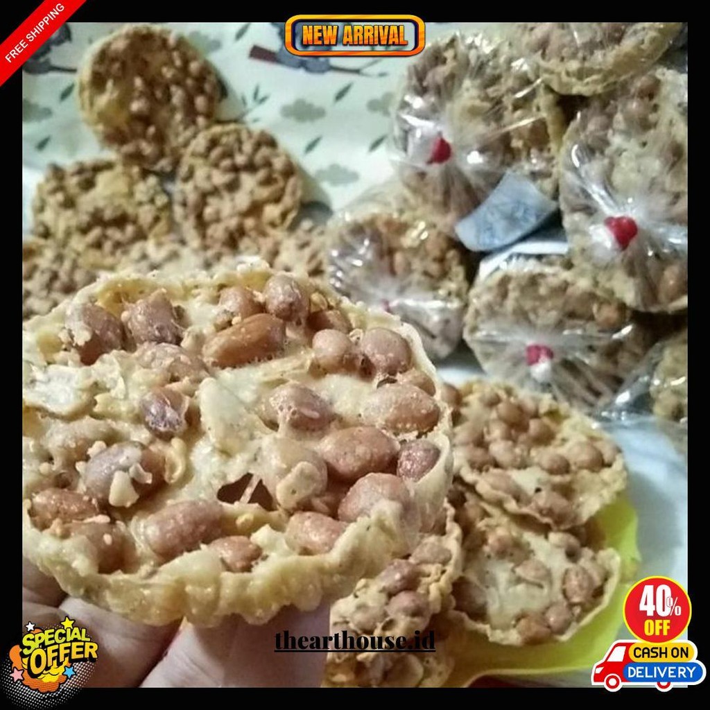 

Peyek Kacang Tanah Renyah Gurih Goreng Setiap Hari Gratis Ongkir