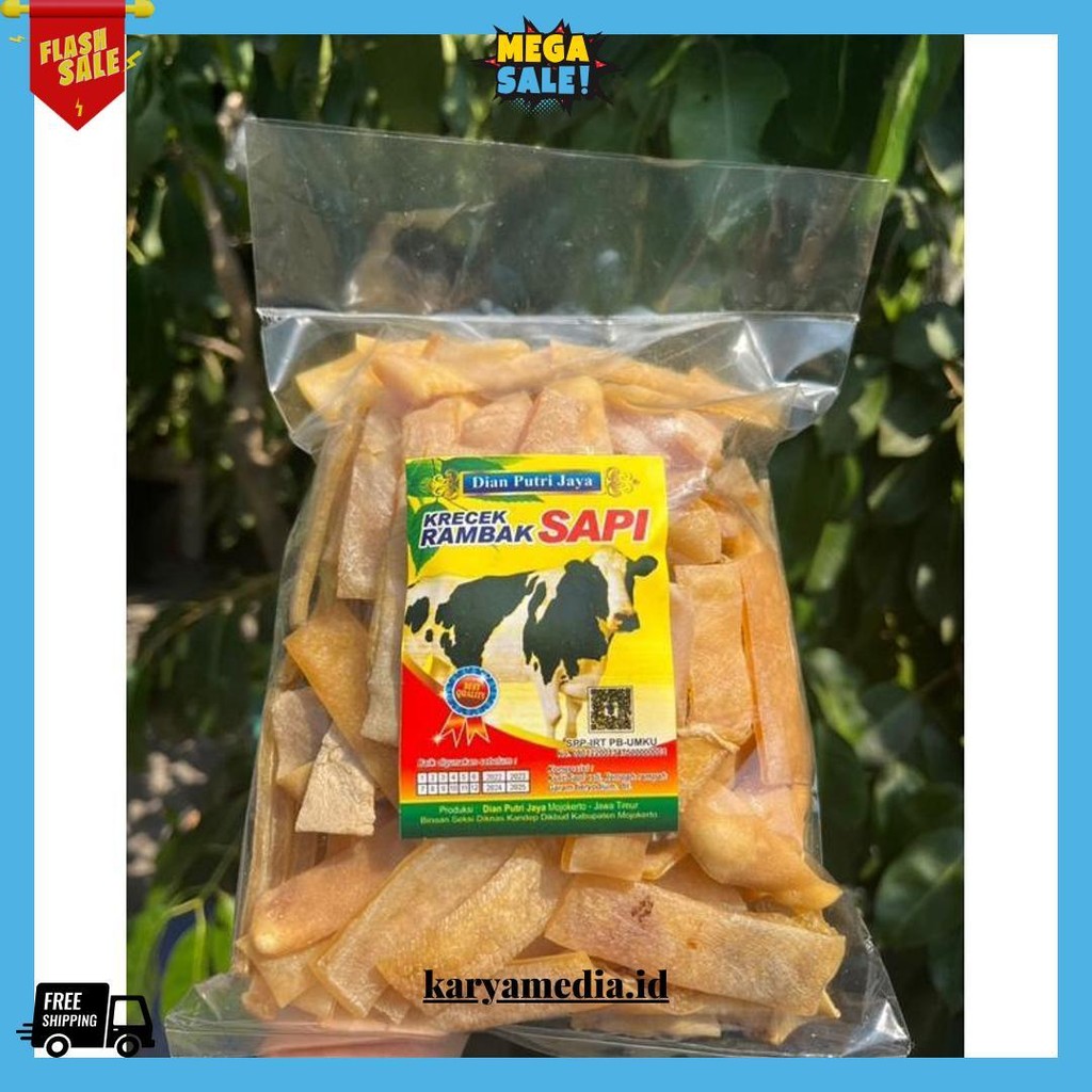 

Krecek Rambak Sapi Asli 250 Gr Siap Kirim