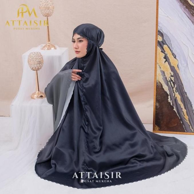 Miliki Apm Mukena - Mukena Dewasa 2In1 Santorini Shimmer Motif Mewah Kayla Series Apm