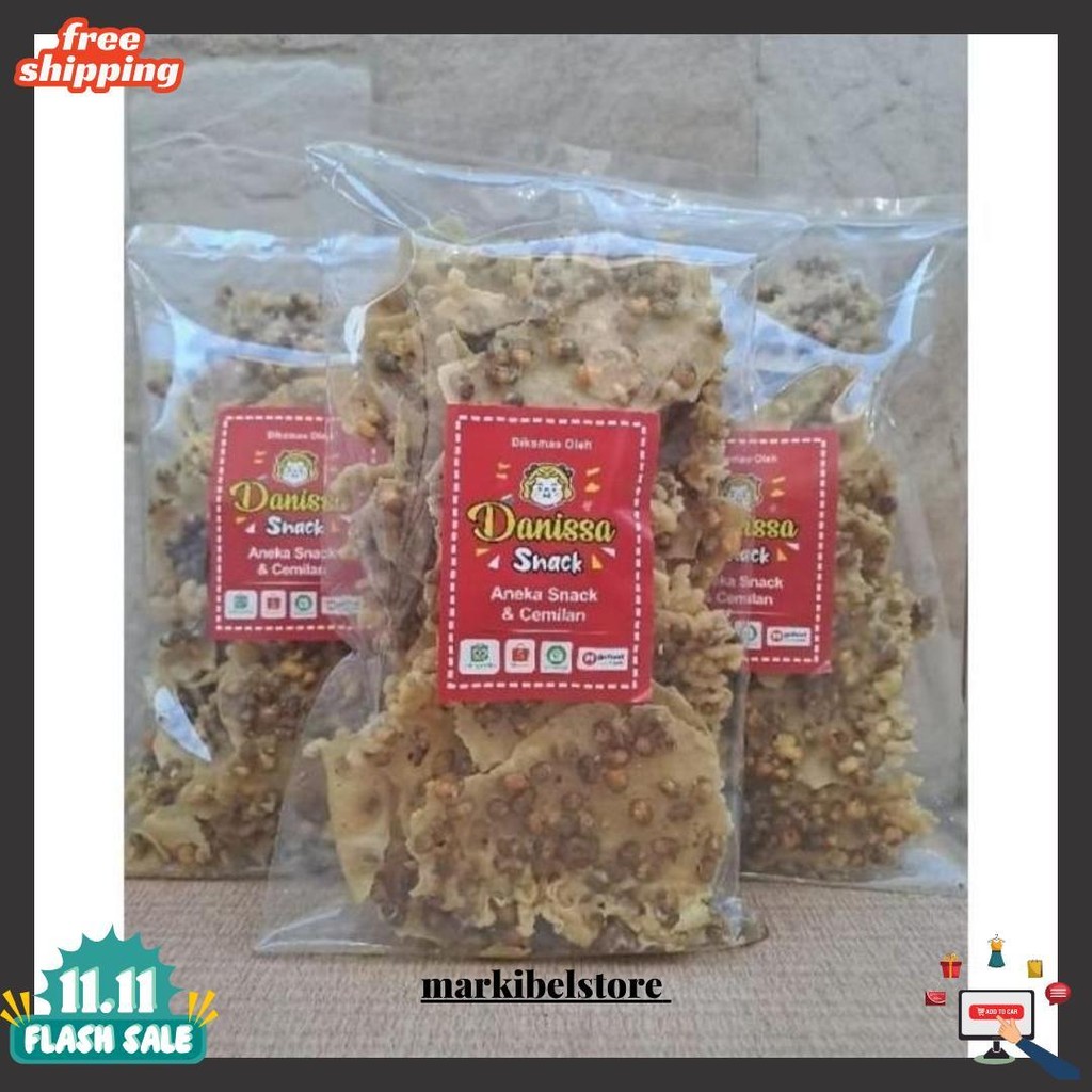 

Peyek Tumpi/Peyek Kacang Hijau 200 Gr Cod