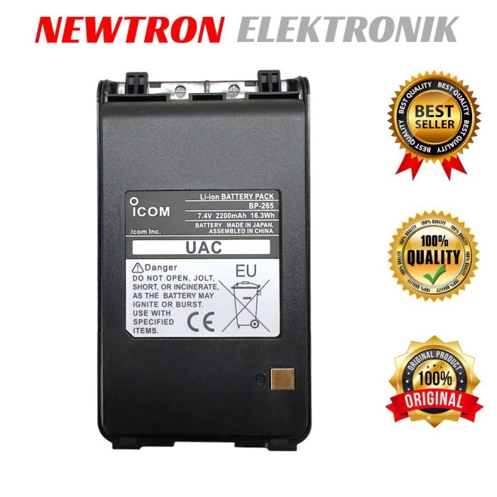 Baterai HT ICOM IC-V80 ICV80 IC V80 IC T70A BP265 BP-265 Lithium liion