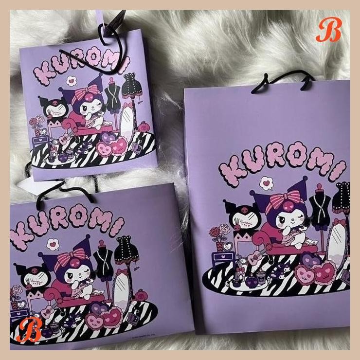 

| KK | PAPER BAG KUROMI SANRIO GOODIE BAG TAS KADO TAS KERTAS SHOPPING BAG