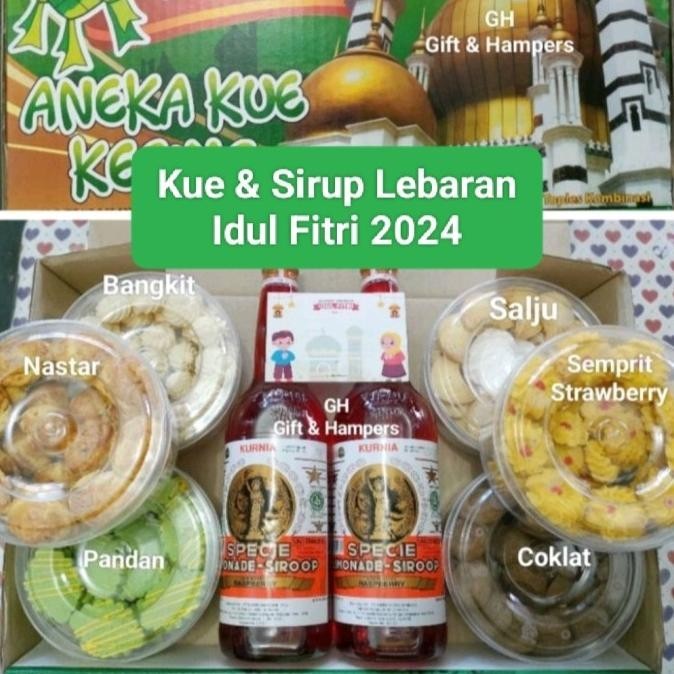 

New! Kue Sirup Lebaran Idul Fitri Hampers Kue Kering Kurnia 2 btl Parcel Terbaru..!! Idul Fitri