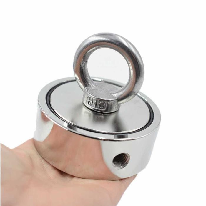 PRODUK TERLARIS NEODYMIUM MAGNET FISHING 48MM MAGNET GANTUNGAN DOUBLE ROUND HOOK STRONG NEODYMIUM