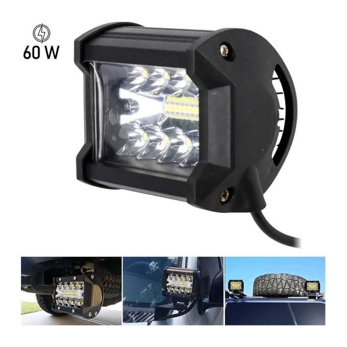 Lampu Led Spot Light Fog Mobil Truck Jeep 4 Inch 60W Top Quality