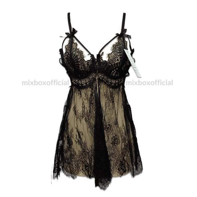 

Mixbox Dinas Wanita Brukat Lace Dress Lingerie Kawat Belah Tengah Terbaru Ld 110 - Jeniffer Original