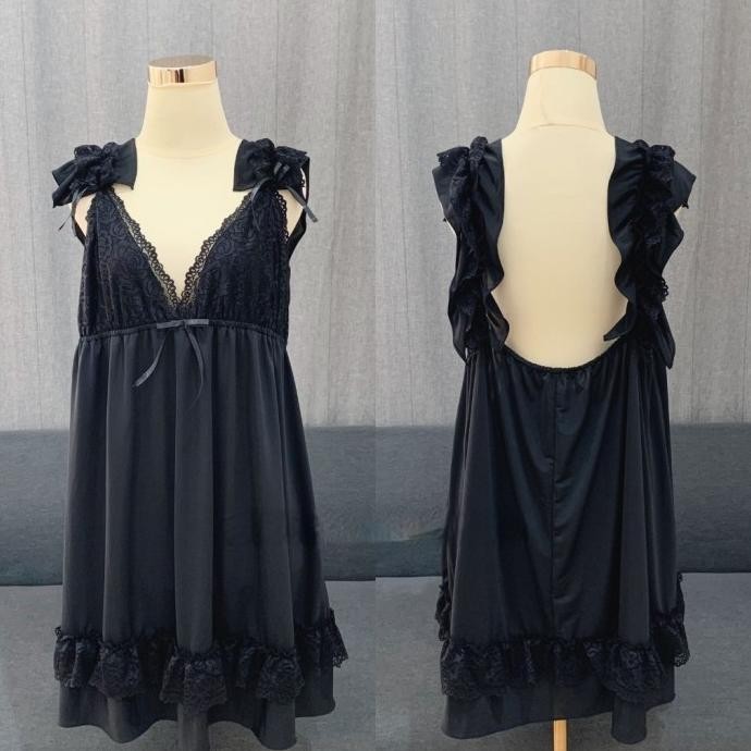 

Baju Daster Tidur Sexy Lingerie Wanita Sleepwear Big Size Jumbo Ld 140 Original