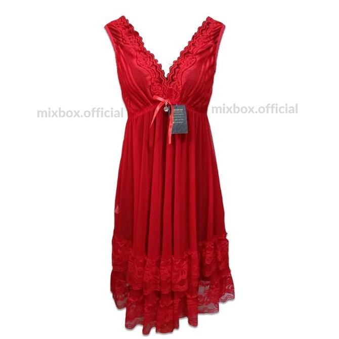 

Daster Haram Mewah V Neck Lingerie Jumbo Ld Max 140 - Kimberly Original