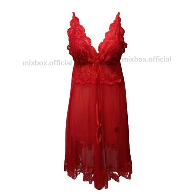 

Mixbox Daster Wanita Mewah Dada Brukat Bawah Polos Lace Lingerie Ld 130 - Jasmine Original