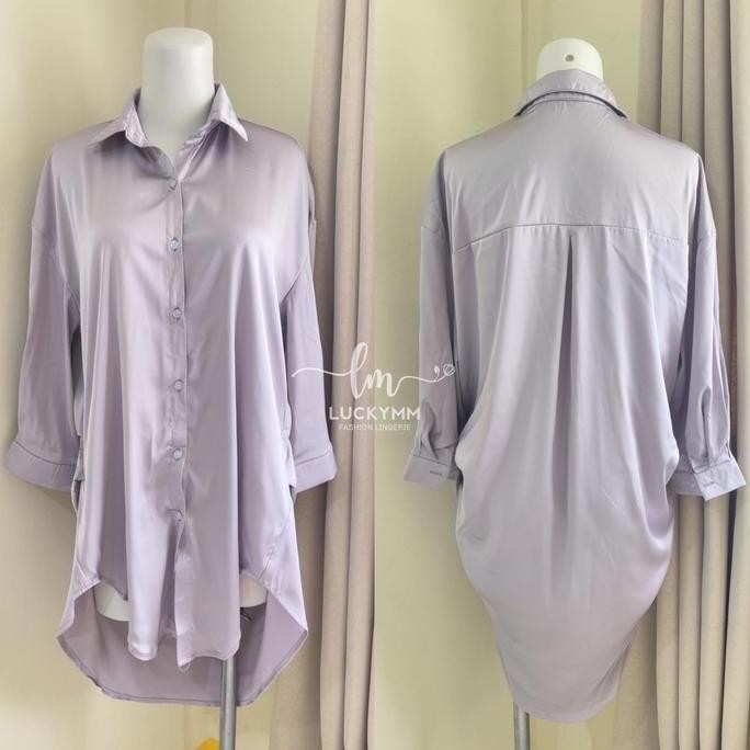 

Baju Tidur Satin Kemeja Oversize Baju Tidur Lingerie Wanita / Sleepwear Lingerie Satin Kemeja Oversize 196 Original