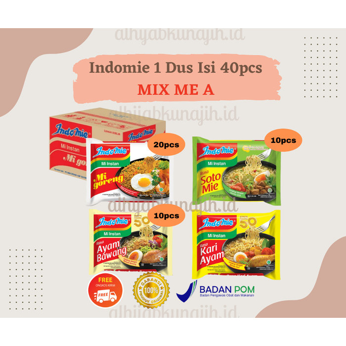 

PROMO MIE / PASTA / INDOMIE MIE INSTAN 1 DUS ( 40pcs ) NON COD