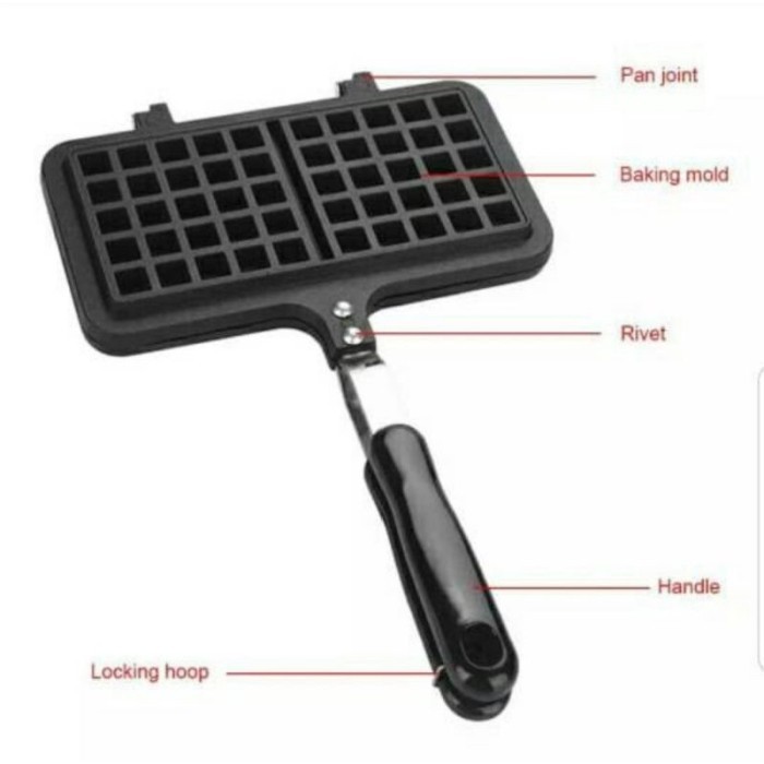 TERLARIS WAFFLE MAKER PERSEGI ANTI LENGKET / WAFFLE WAFEL KOMPOR / WAFEL MAKER MINI / ALAT PEMBUAT